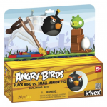 ANGRY BIRDS KNEX BLACK BIRD VS PIG T72044 PAK.4