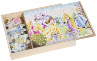 PUZZLE 24 EL. DREWNIANE 3 SZT KSIĘŻNICZKI DISNEY /6 DSP-5518