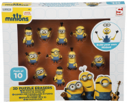 GUMKA PUZZLE MINIONKI 3D 10SZT /24 MIN3-6170