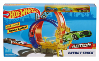 HOT WHEELS ACTION ENERGY TRACK PODWÓJNA PETLA 3xAUTO /4 FKV69