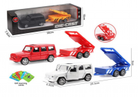 SAMOCHÓD Z PRZYCZEPĄ ROBOTY DROGOWE METAL NO.1 /24 XFD1015