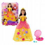 LALKA DISNEY PRINCESS KSIĘŻNICZKA BELLA W KWIECISTEJ SUKIENCE /3 HWB41