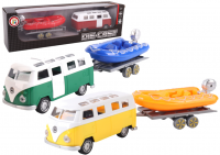 SAMOCHÓD VAN Z PRZYCZEPĄ KEMPINGOWĄ  METAL NO.1 /24 XFD1091