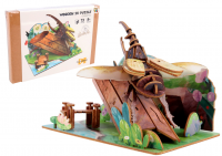 PUZZLE 3D DREWNIANE CHRZĄSZCZ NA DRZEWIE /48 68040 - dostępne 10-11-2025