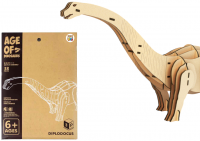 PUZZLE 3D DREWNIANE DINOZAUR DIPLODOUKUS /48 68004 - dostępne 10-11-2025
