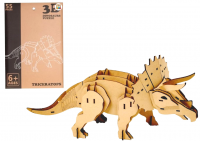 PUZZLE 3D DREWNIANE DINOZAUR TRICERATOPS /48 68005 - dostępne 10-11-2025