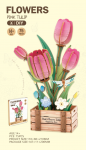 PUZZLE 3D DREWNIANE KWIATY TULIPANY /48 68080 - dostępne 10-11-2025