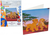 CRYSTAL ART KARTA DIAMENTOWA MOZAIKA 18X18 SIMBA & NALA /100 CCK-DNY802