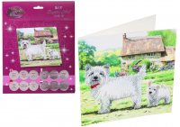 CRYSTAL ART KARTA DIAMENTOWA MOZAIKA 18X18 WESTIE PIESKI /100 CCK-A52
